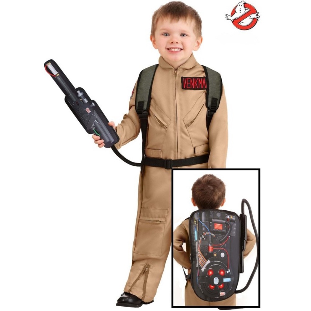 Ghostbusters Deluxe Halloween Costume Size 18+months - 2T plus Proton Pack NWT